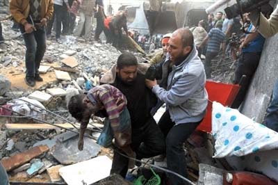 وقوع فاجعه هولناک در غزه، 166 شهید و 1120 زخمی 